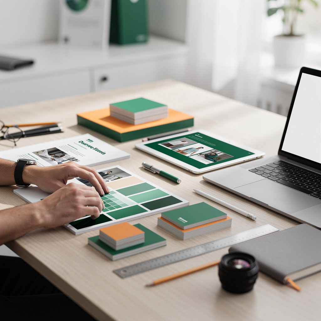 Sachiraw Business creative team collaborating on strategic digital and print solutions